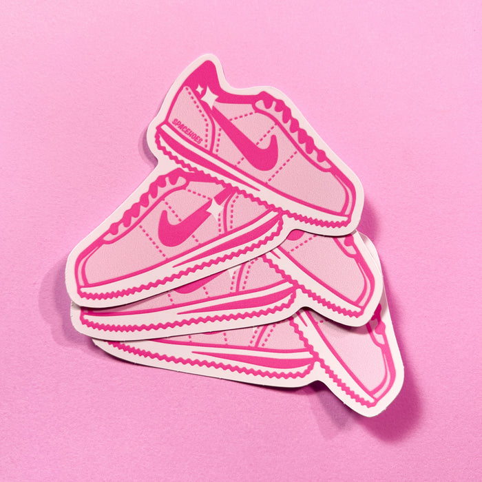Pink Cortez Shoes Sticker
