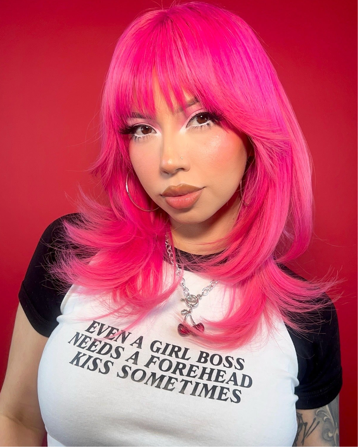Give a Girl Boss a Forehead Kiss - Crop Tee