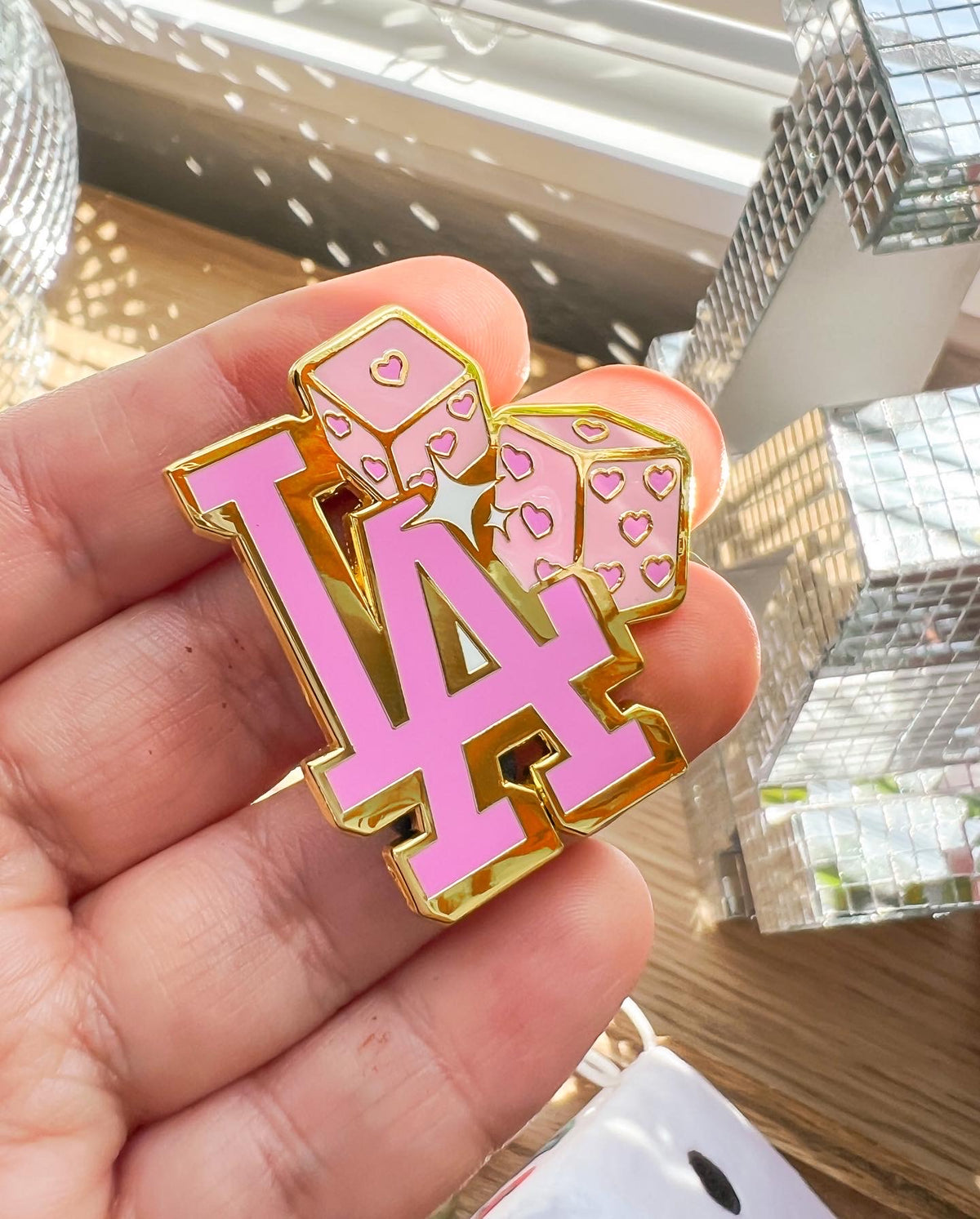 LA Baby Dice Pin