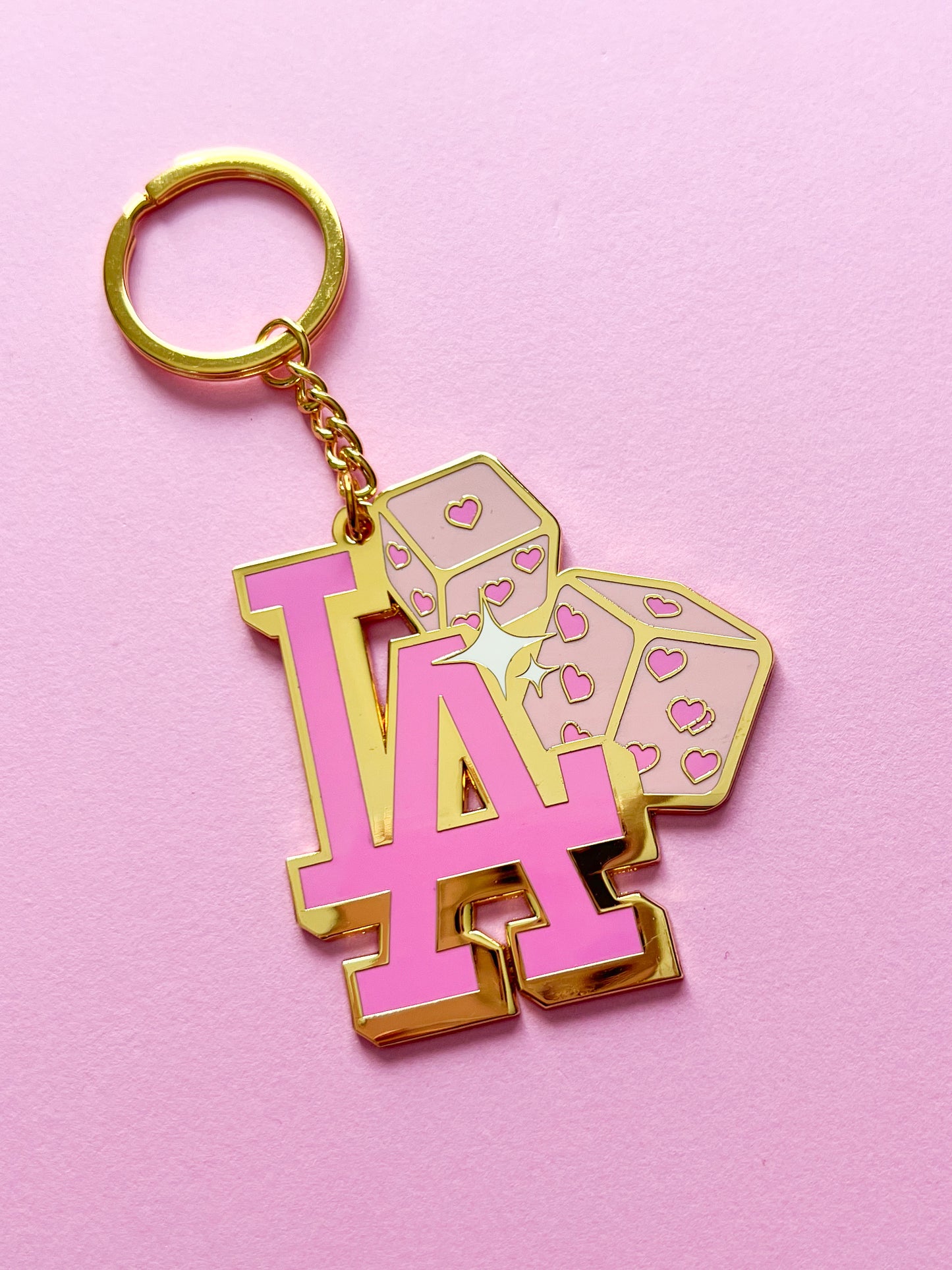 Damaged - LA Baby Dice Keychain