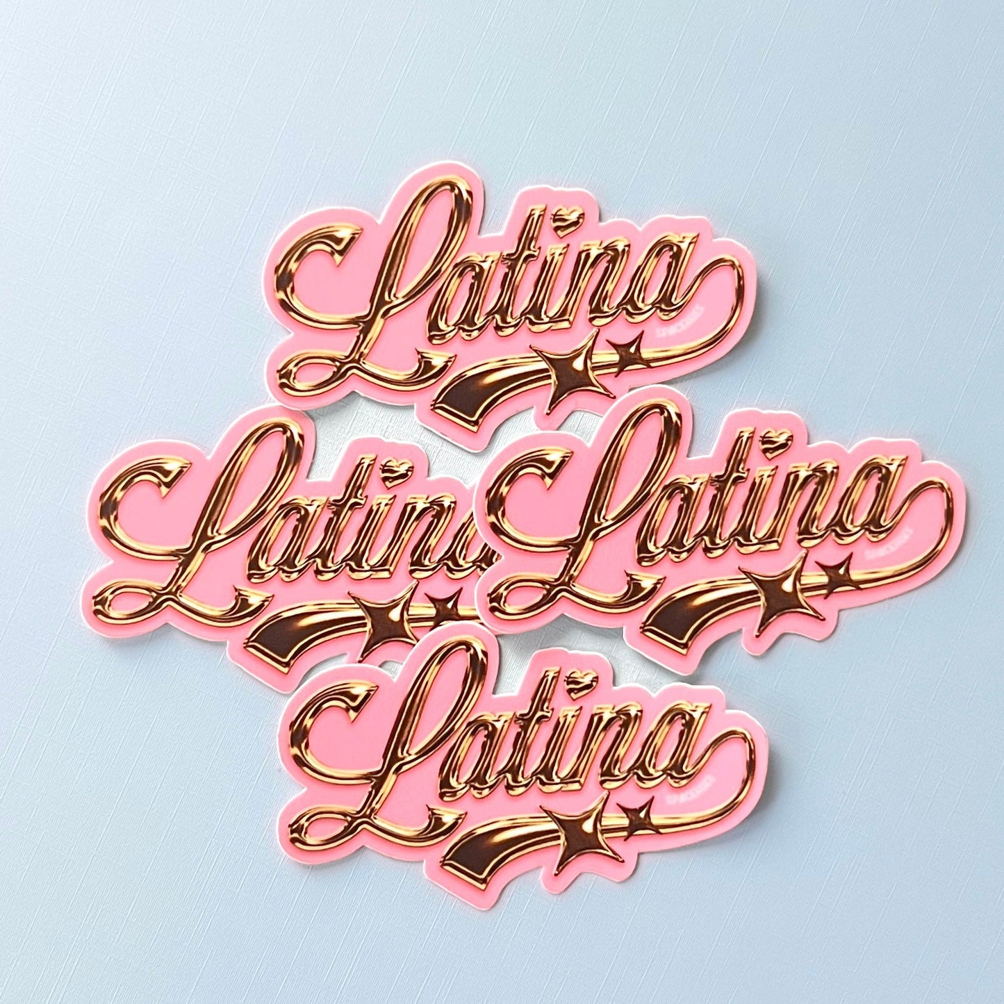 Latina Gold Sticker