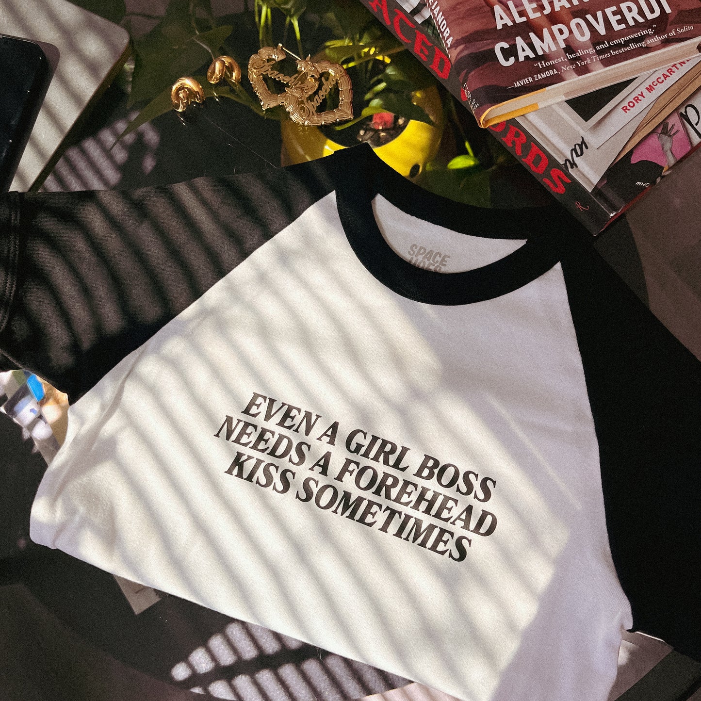 Give a Girl Boss a Forehead Kiss - Crop Tee