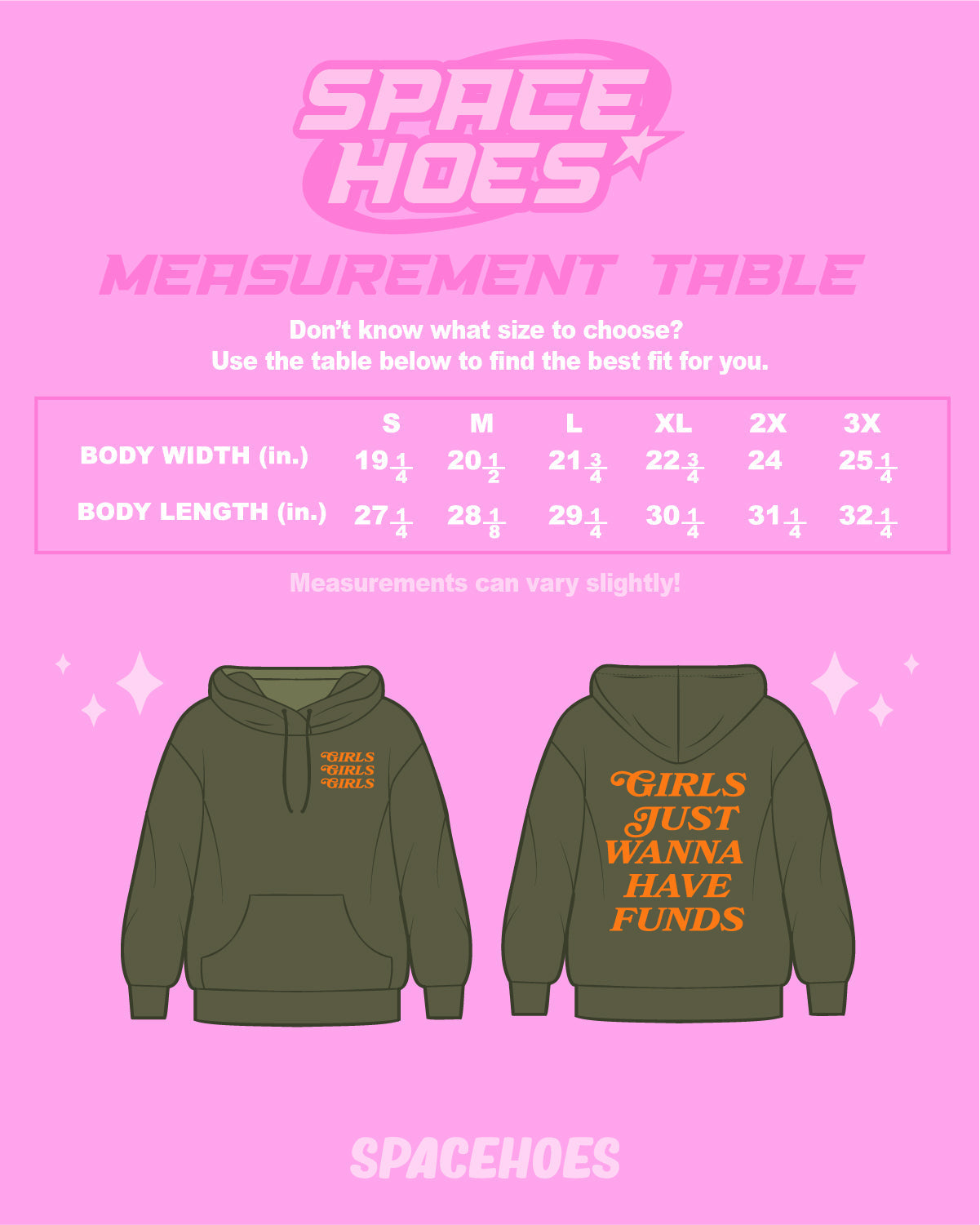 Girls Just Wanna Have Funds Hoodi-Black/Bone – Spacehoes