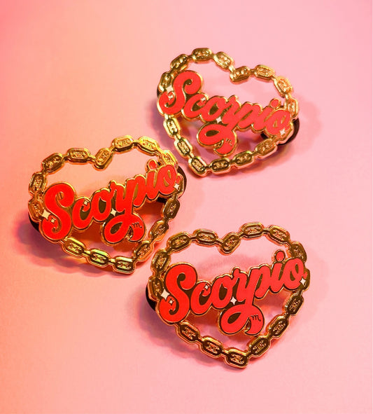 Scorpio Zodiac Pin