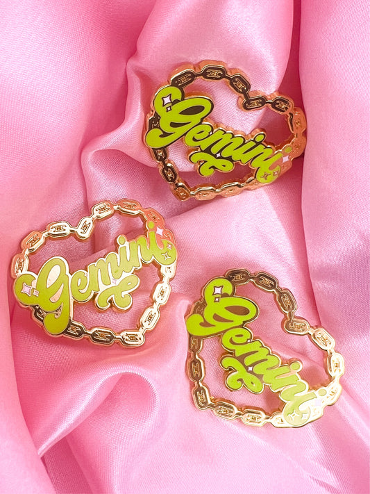 Gemini Zodiac Pin